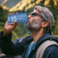 FSM Kosrae States 4 in 1 Can Cooler Tumbler Micronesia Six 9 One Polynesian Tribal Pattern