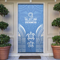 FSM Kosrae States Door Cover Micronesia Six 9 One Polynesian Tribal Pattern - Polynesian Pride