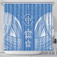 FSM Kosrae States Shower Curtain Micronesia Six 9 One Polynesian Tribal Pattern