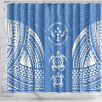 FSM Kosrae States Shower Curtain Micronesia Six 9 One Polynesian Tribal Pattern