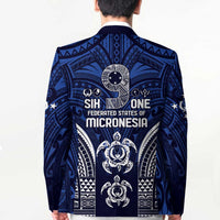 FSM Pohnpei States Blazer Micronesia Six 9 One Polynesian Tribal Pattern - Polynesian Pride