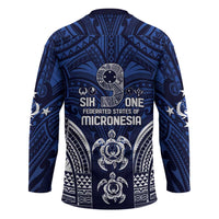 FSM Pohnpei States Hockey Jersey Micronesia Six 9 One Polynesian Tribal Pattern LT9 - Polynesian Pride