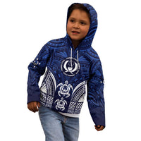 FSM Pohnpei States Kid Hoodie Micronesia Six 9 One Polynesian Tribal Pattern
