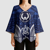 FSM Pohnpei States Kimono Sleeve Blouse Micronesia Six 9 One Polynesian Tribal Pattern - Polynesian Pride