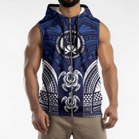 FSM Pohnpei States Sleeveless Zip Hoodie Micronesia Six 9 One Polynesian Tribal Pattern LT9 - Polynesian Pride