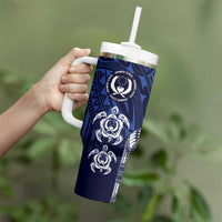 FSM Pohnpei States Tumbler With Handle Micronesia Six 9 One Polynesian Tribal Pattern