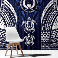 FSM Pohnpei States Window Curtain Micronesia Six 9 One Polynesian Tribal Pattern