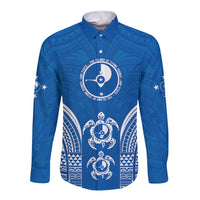 FSM Yap States Long Sleeve Button Shirt Micronesia Six 9 One Polynesian Tribal Pattern