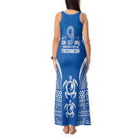 FSM Yap States Tank Maxi Dress Micronesia Six 9 One Polynesian Tribal Pattern