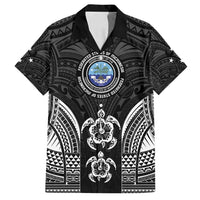 FSM Micronesia Six 9 One Family Matching Tank Maxi Dress and Hawaiian Shirt Polynesian Tribal Pattern