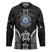FSM Micronesia Six 9 One Hockey Jersey Polynesian Tribal Pattern LT9 Unisex Black - Polynesian Pride