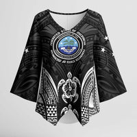 FSM Micronesia Six 9 One Kimono Sleeve Blouse Polynesian Tribal Pattern - Polynesian Pride