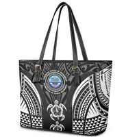 FSM Micronesia Six 9 One Leather Tote Bag Polynesian Tribal Pattern LT9 - Polynesian Pride