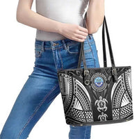 FSM Micronesia Six 9 One Leather Tote Bag Polynesian Tribal Pattern LT9 - Polynesian Pride