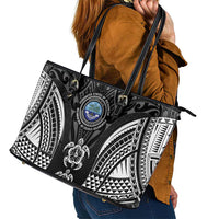 FSM Micronesia Six 9 One Leather Tote Bag Polynesian Tribal Pattern LT9 - Polynesian Pride