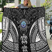 FSM Micronesia Six 9 One Quilt Polynesian Tribal Pattern LT9 Black - Polynesian Pride