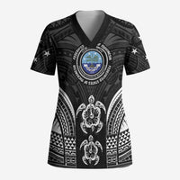 FSM Micronesia Six 9 One Scrub Top Polynesian Tribal Pattern - Polynesian Pride