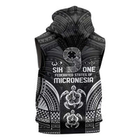 FSM Micronesia Six 9 One Sleeveless Zip Hoodie Polynesian Tribal Pattern LT9 - Polynesian Pride