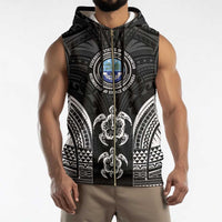 FSM Micronesia Six 9 One Sleeveless Zip Hoodie Polynesian Tribal Pattern LT9 - Polynesian Pride