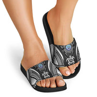 FSM Micronesia Six 9 One Slide Sandals Polynesian Tribal Pattern - Polynesian Pride