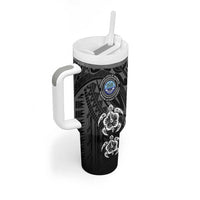 FSM Micronesia Six 9 One Tumbler With Handle Polynesian Tribal Pattern