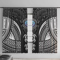 FSM Micronesia Six 9 One Window Curtain Polynesian Tribal Pattern