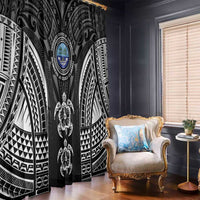 FSM Micronesia Six 9 One Window Curtain Polynesian Tribal Pattern
