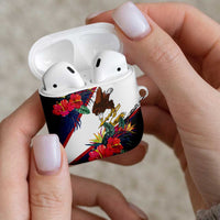 American Samoa Flag Day Since 1900 AirPods Case Samoa Muamua Le Atua Tropical Flowers LT9 - Polynesian Pride