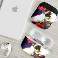 American Samoa Flag Day Since 1900 AirPods Case Samoa Muamua Le Atua Tropical Flowers LT9 - Polynesian Pride