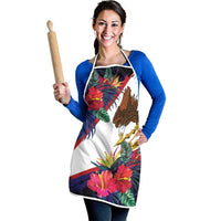American Samoa Flag Day Since 1900 Apron Samoa Muamua Le Atua Tropical Flowers - Polynesian Pride