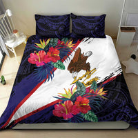 American Samoa Flag Day Since 1900 Bedding Set Samoa Muamua Le Atua Tropical Flowers