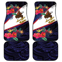 American Samoa Flag Day Since 1900 Car Mats Samoa Muamua Le Atua Tropical Flowers