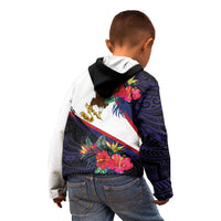 American Samoa Flag Day Since 1900 Kid Hoodie Samoa Muamua Le Atua Tropical Flowers