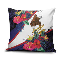American Samoa Flag Day Since 1900 Pillow Cover Samoa Muamua Le Atua Tropical Flowers - Polynesian Pride