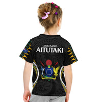 Polynesian Pride Aitutaki Island Kid T Shirt Cook Islands Tribal Wave Style LT9 - Polynesian Pride