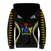 Polynesian Pride Mangaia Island Sherpa Hoodie Cook Islands Tribal Wave Style LT9 - Polynesian Pride