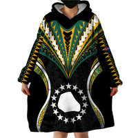 (Personalised) Polynesian Pride Mangaia Island Wearable Blanket Hoodie Cook Islands Tribal Wave Style LT9 - Polynesian Pride