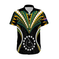 Polynesian Pride Manihiki Island Hawaiian Shirt Cook Islands Tribal Wave Style LT9 Black - Polynesian Pride
