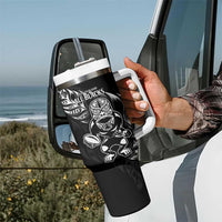 New Zealand All Black Rugby Custom Tumbler With Handle