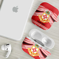 Personalised Kolisi Tonga College Atele AirPods Case Polynesian Ngatu Tribal LT9 - Polynesian Pride