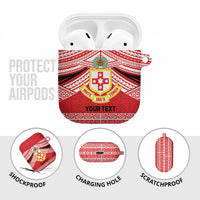 Personalised Kolisi Tonga College Atele AirPods Case Polynesian Ngatu Tribal LT9 - Polynesian Pride