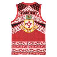 Personalised Kolisi Tonga College Atele Basketball Jersey Polynesian Ngatu Tribal LT9 - Polynesian Pride