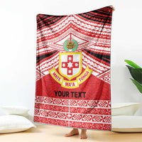 Personalised Kolisi Tonga College Atele Blanket Polynesian Ngatu Tribal LT9 - Polynesian Pride