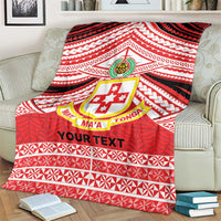 Personalised Kolisi Tonga College Atele Blanket Polynesian Ngatu Tribal LT9 - Polynesian Pride