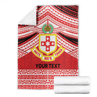 Personalised Kolisi Tonga College Atele Blanket Polynesian Ngatu Tribal LT9 - Polynesian Pride
