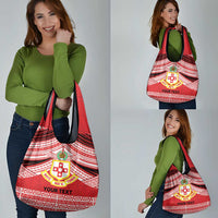 Personalised Kolisi Tonga College Atele Grocery Bag Polynesian Ngatu Tribal LT9 - Polynesian Pride