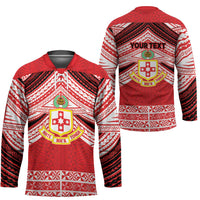 Personalised Kolisi Tonga College Atele Hockey Jersey Polynesian Ngatu Tribal LT9 - Polynesian Pride