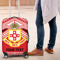 Personalised Kolisi Tonga College Atele Luggage Cover Polynesian Ngatu Tribal
