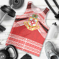 Personalised Kolisi Tonga College Atele Men Tank Top Polynesian Ngatu Tribal LT9 - Polynesian Pride