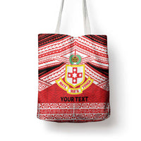 Personalised Kolisi Tonga College Atele Tote Bag Polynesian Ngatu Tribal - Polynesian Pride